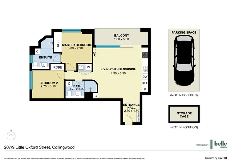 Floorplan of Homely apartment listing, 207/9 Little Oxford Street, Collingwood VIC 3066