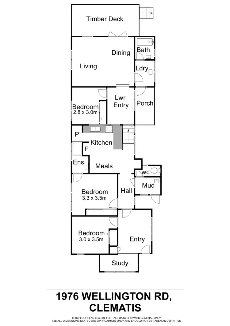 Floorplan of Homely house listing, 1976 Wellington Road, Clematis VIC 3782