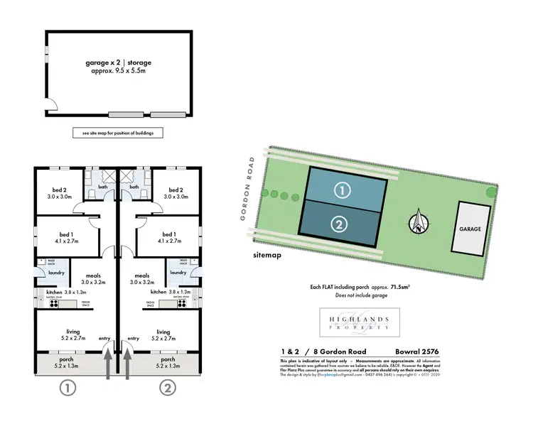 Floorplan of Homely semi-detached listing, 8 Gordon Road, Bowral NSW 2576