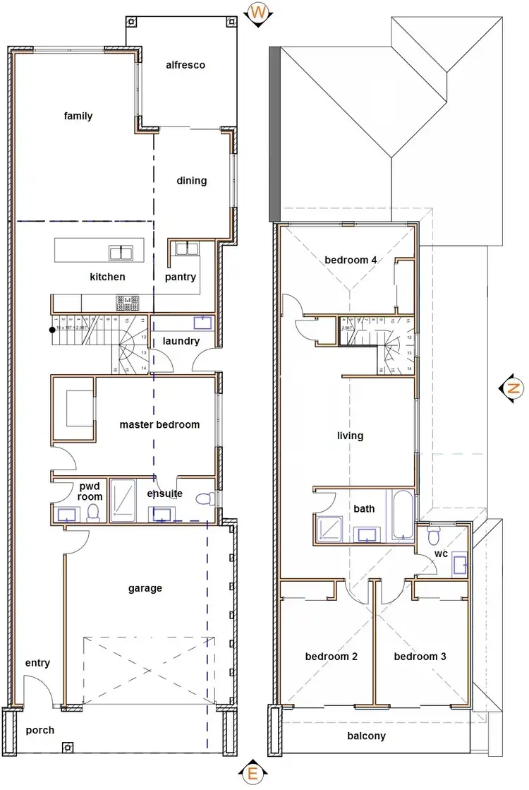 Floorplan of Homely townhouse listing, 1 Wren Street, Hampton Park VIC 3976