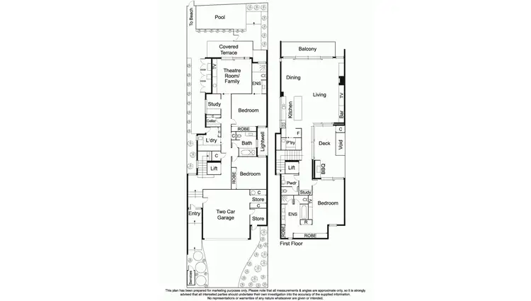 Floorplan of Homely house listing, 40B Bowman Street, Aspendale VIC 3195