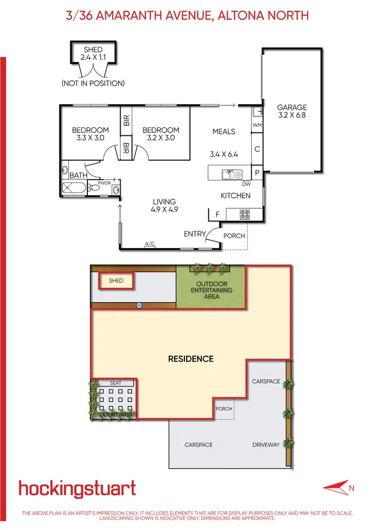 Floorplan of Homely townhouse listing, 3/36 Amaranth Avenue, Altona North VIC 3025