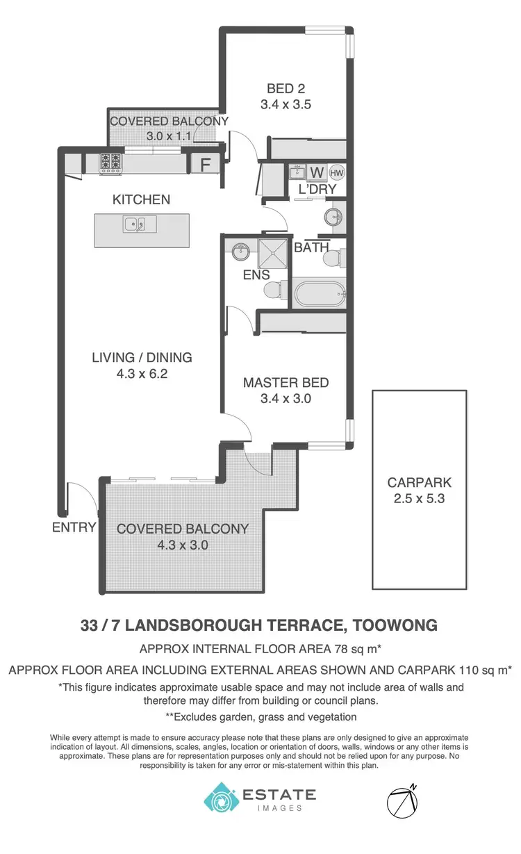 Floorplan of Homely unit listing, 33/7 Landsborough Terrace, Toowong QLD 4066