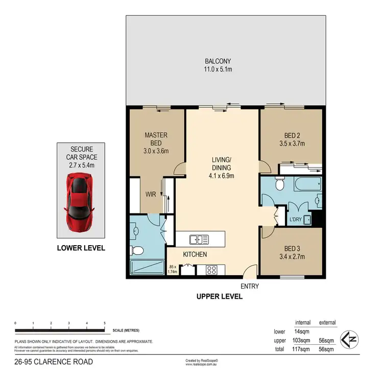 Floorplan of Homely unit listing, 26/24 Allwood Street, Indooroopilly QLD 4068