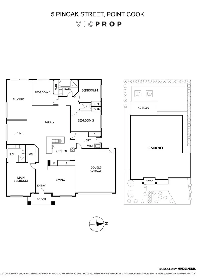 Floorplan of Homely house listing, 5 Pinoak Street, Point Cook VIC 3030