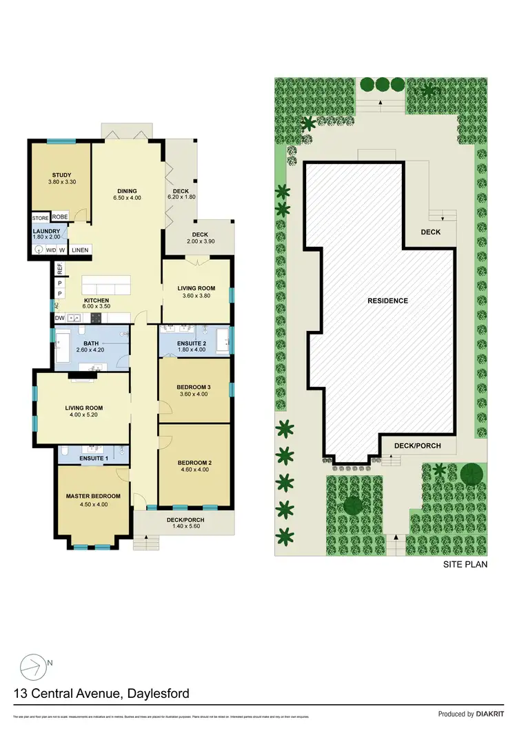 Floorplan of Homely house listing, 13 Central Avenue, Daylesford VIC 3460