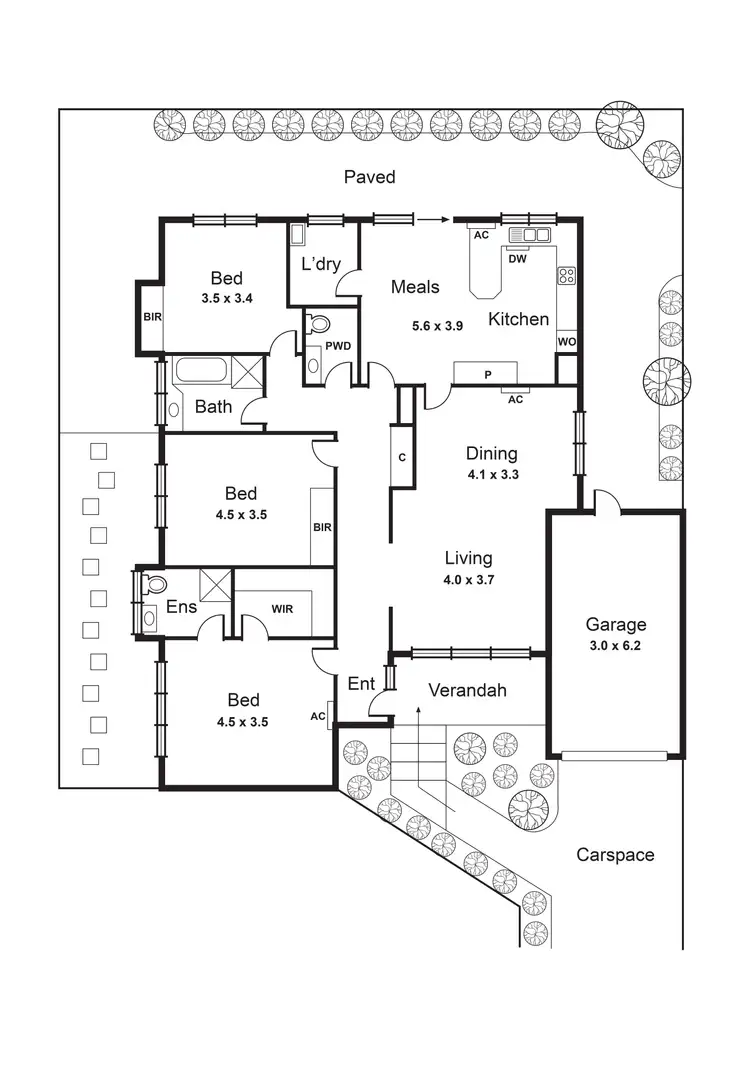 Floorplan of Homely unit listing, 2/33 Mimosa Road, Carnegie VIC 3163