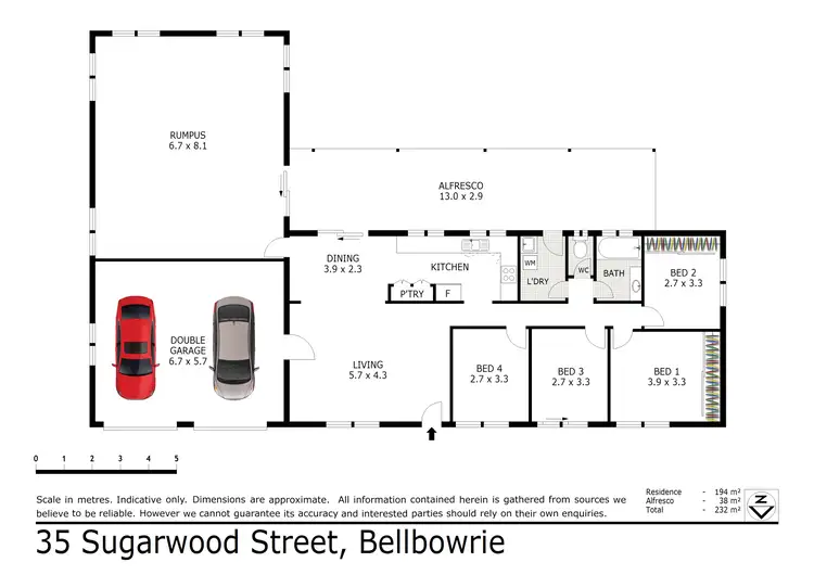 Floorplan of Homely house listing, 35 Sugarwood Street, Bellbowrie QLD 4070