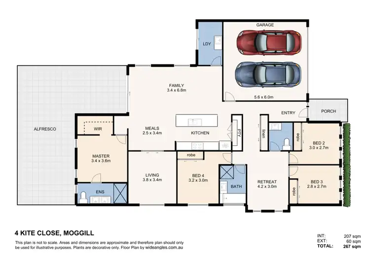 Floorplan of Homely house listing, 4 Kite Close, Moggill QLD 4070