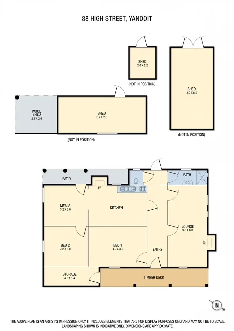 Floorplan of Homely house listing, 88 High Street, Yandoit VIC 3461
