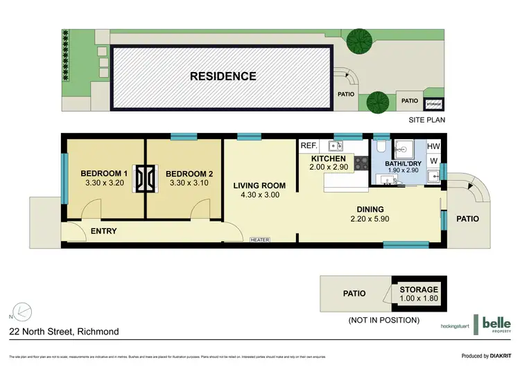 Floorplan of Homely house listing, 22 North Street, Richmond VIC 3121