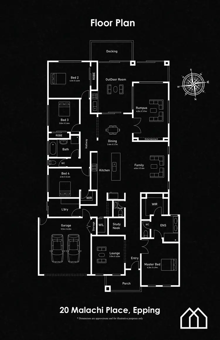 Floorplan of Homely house listing, 20 Malachi Place, Epping VIC 3076