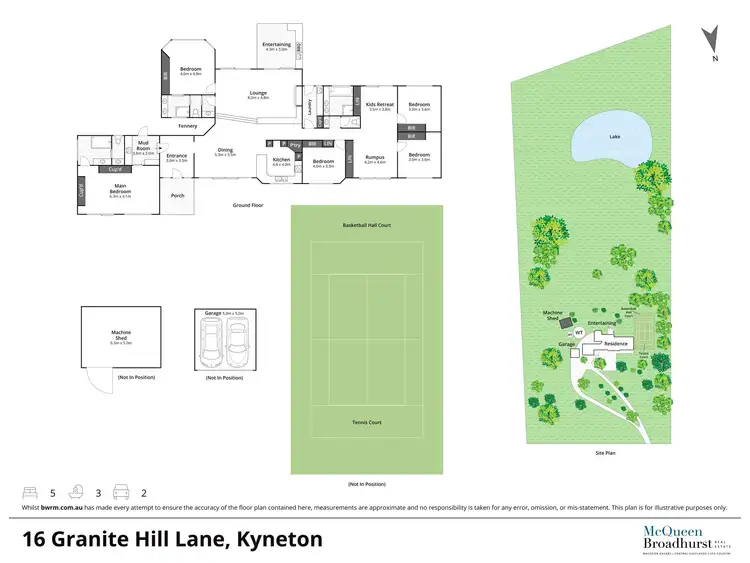 Floorplan of Homely house listing, 16 Granite Hill Lane, Kyneton VIC 3444