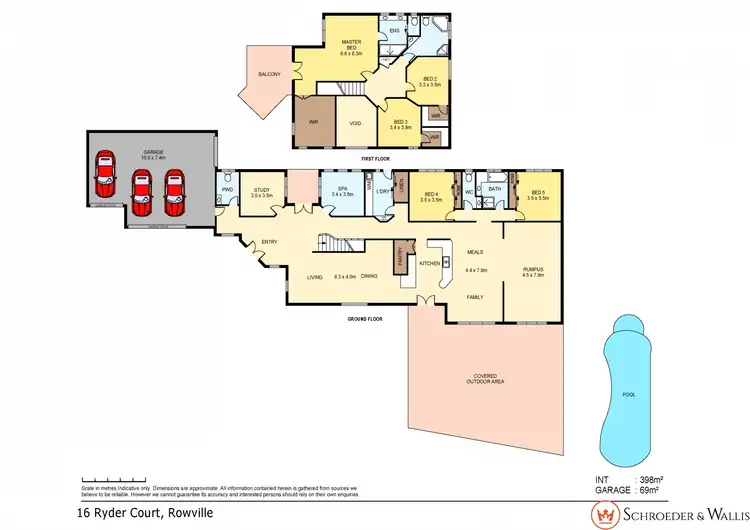 Floorplan of Homely house listing, 16 Ryder Court, Rowville VIC 3178
