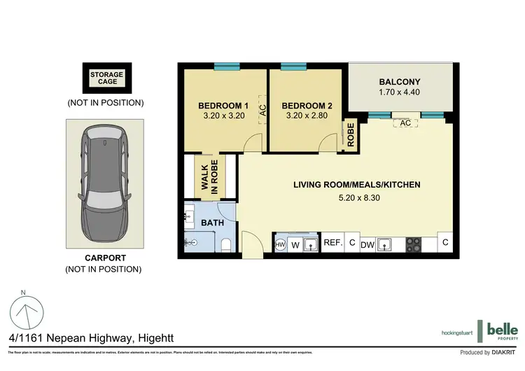 Floorplan of Homely apartment listing, 4/1161 Nepean Highway, Highett VIC 3190