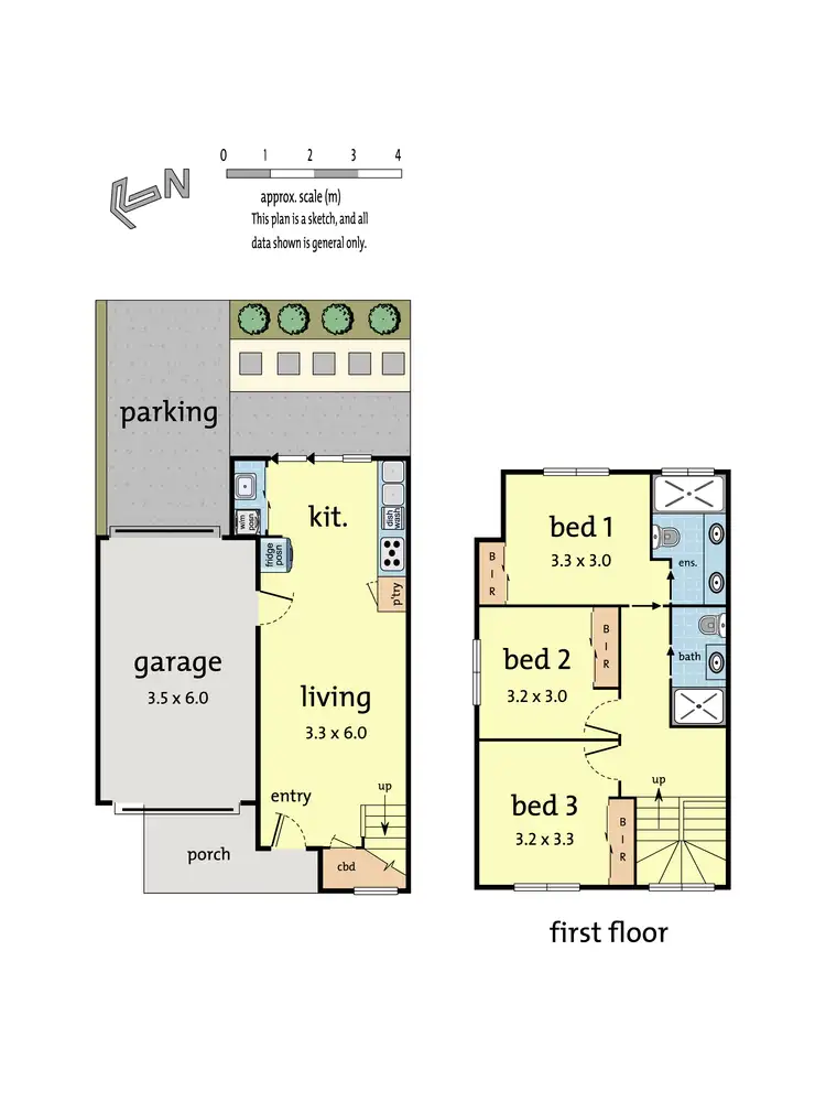 Floorplan of Homely townhouse listing, 3/24 Stonehaven Avenue, Boronia VIC 3155