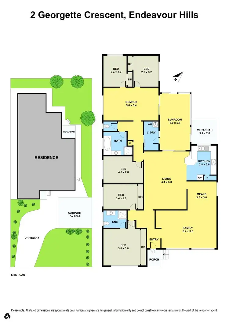 Floorplan of Homely house listing, 2 Georgette Crescent, Endeavour Hills VIC 3802