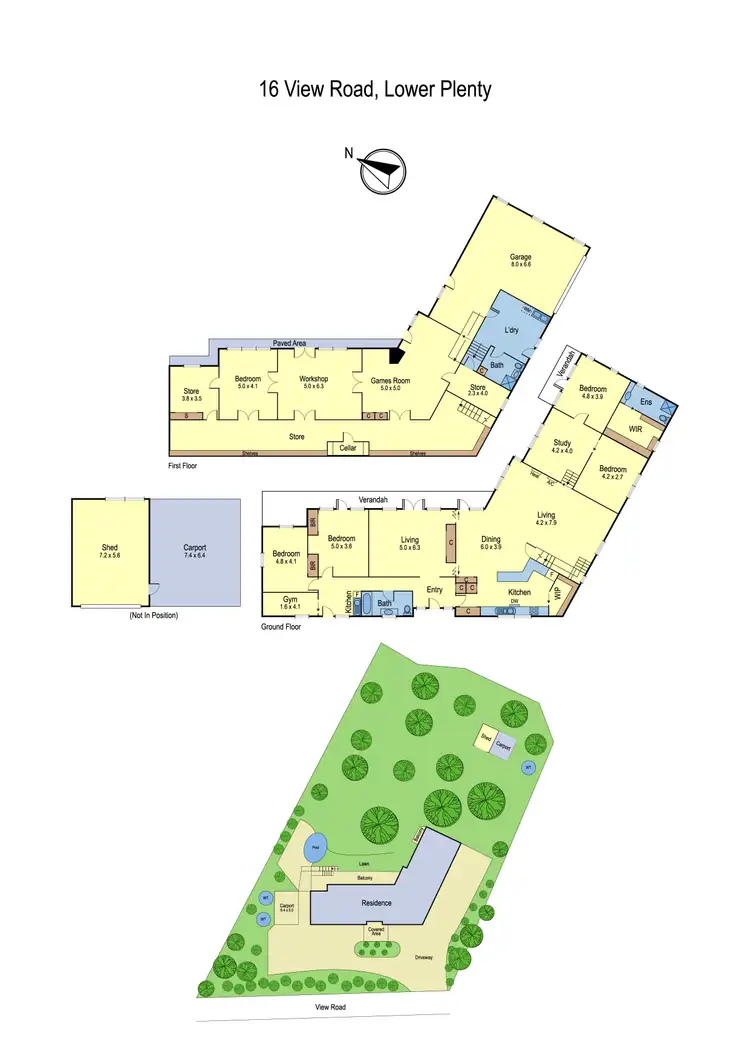 Floorplan of Homely house listing, 16 View Road, Lower Plenty VIC 3093