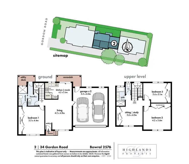 Floorplan of Homely townhouse listing, 2/34 Gordon Road, Bowral NSW 2576