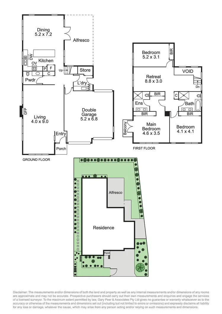 Floorplan of Homely house listing, 5 Peachtree Place, Heatherton VIC 3202