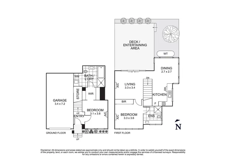 Floorplan of Homely townhouse listing, 6/28 Livingstone Road, Eltham VIC 3095