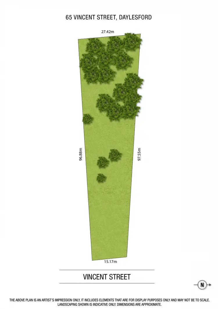 Floorplan of Homely land listing, 65 Vincent Street North, Daylesford VIC 3460