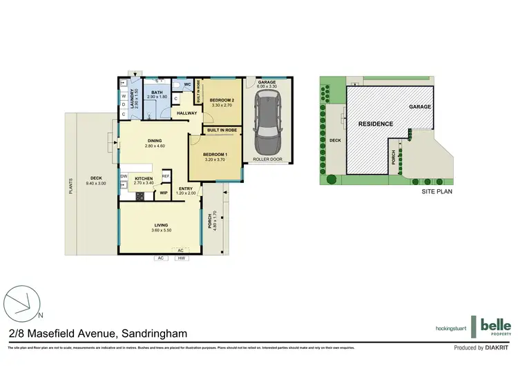 Floorplan of Homely townhouse listing, 2/8 Masefield Avenue, Sandringham VIC 3191