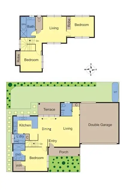 Floorplan of Homely townhouse listing, 2/61 Maggs Street, Doncaster East VIC 3109
