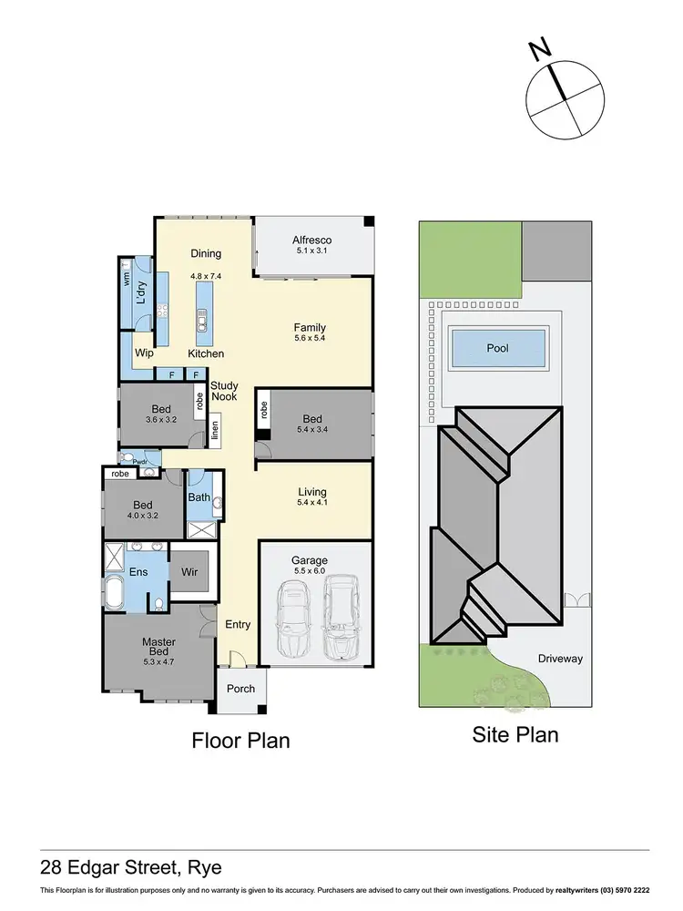 Floorplan of Homely house listing, 28 Edgar Street, Rye VIC 3941