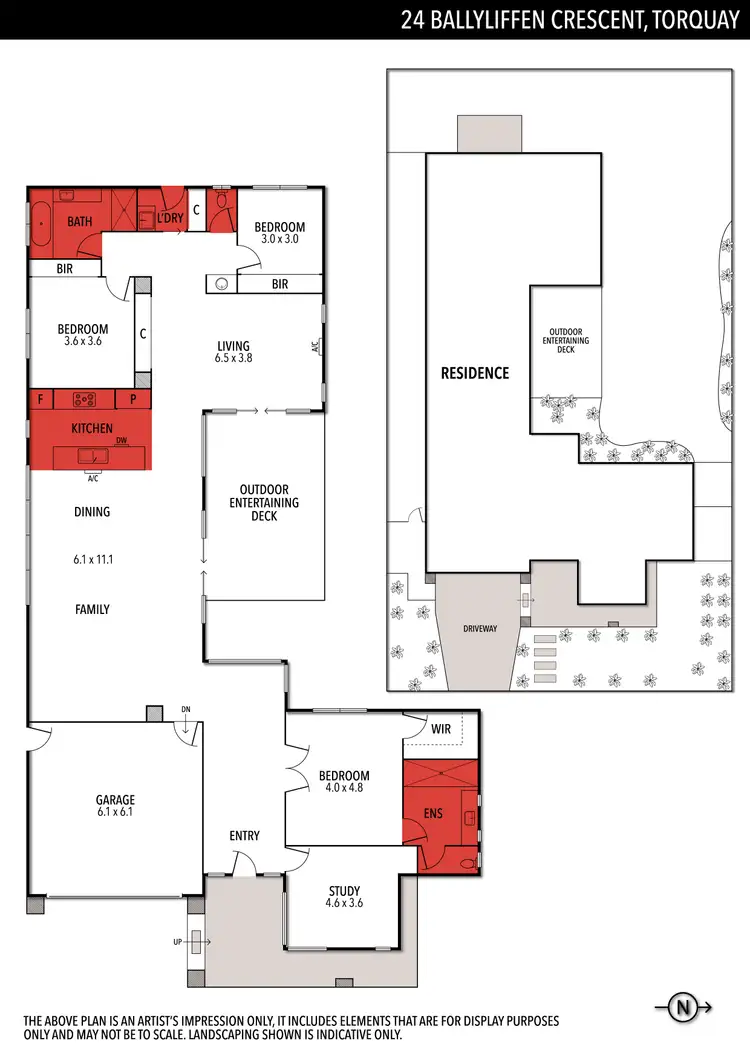 Floorplan of Homely house listing, 24 Ballyliffen Crescent, Torquay VIC 3228