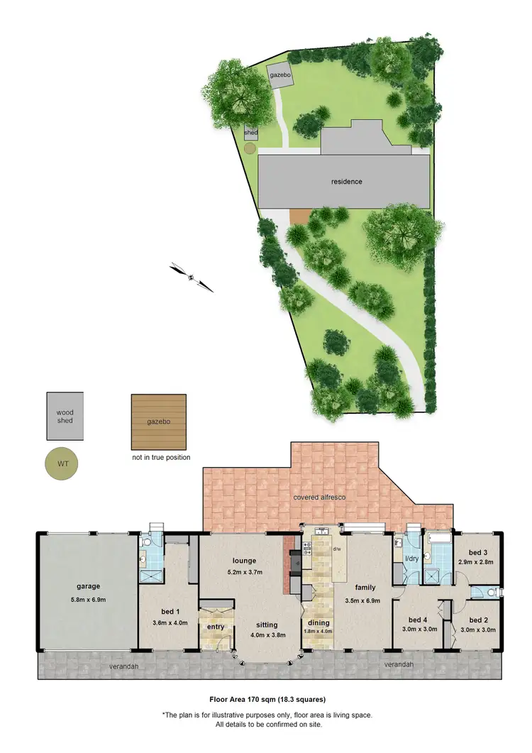 Floorplan of Homely house listing, 12 Seabreeze Avenue, Ferny Creek VIC 3786
