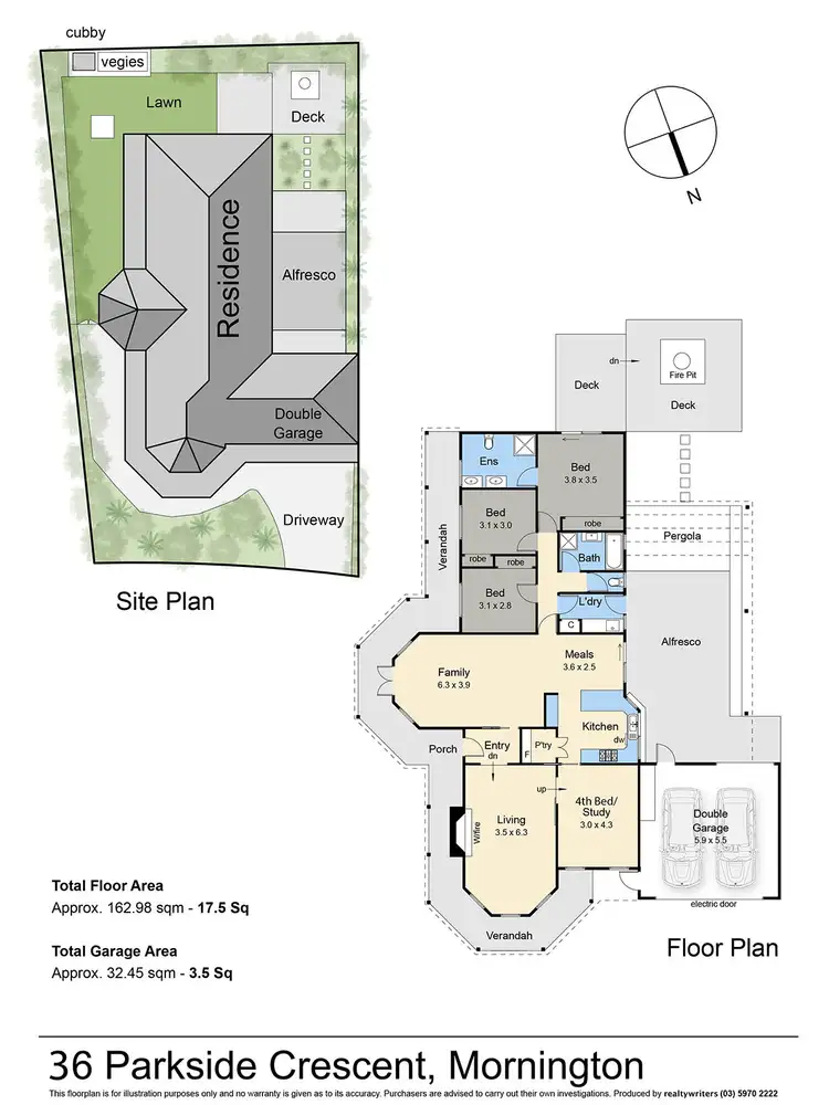 Floorplan of Homely house listing, 36 Parkside Crescent, Mornington VIC 3931