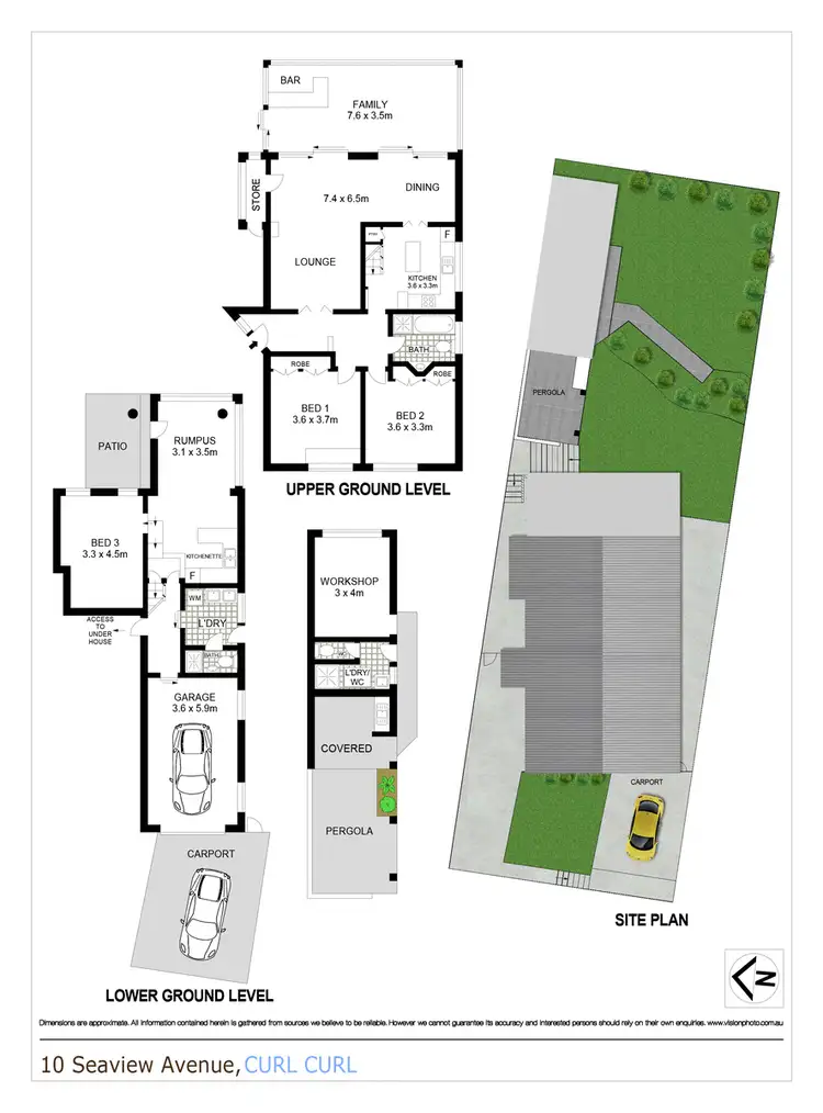 Floorplan of Homely house listing, 10 Seaview Avenue, Curl Curl NSW 2096