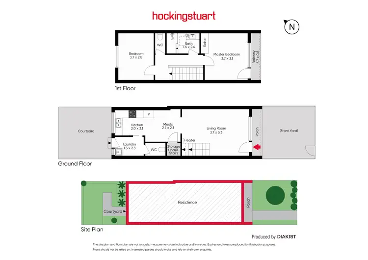 Floorplan of Homely townhouse listing, 4/27 Stephen Street, Yarraville VIC 3013