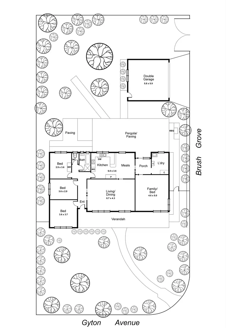 Floorplan of Homely house listing, 13 Gyton Avenue, Glen Waverley VIC 3150