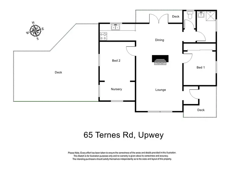 Floorplan of Homely house listing, 65 Ternes Road, Upwey VIC 3158