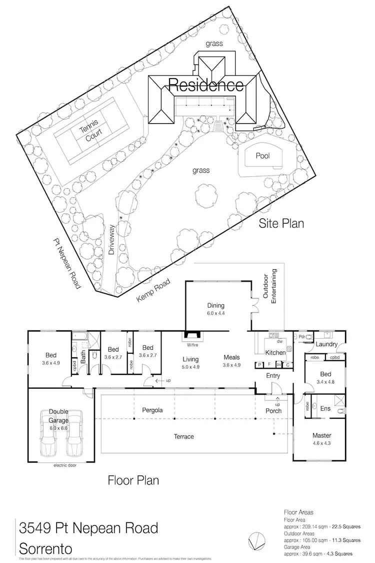 Floorplan of Homely house listing, 3549 Point Nepean Road, Sorrento VIC 3943
