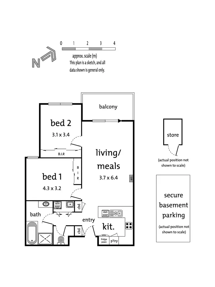 Floorplan of Homely apartment listing, 205/296 Mt Dandenong Road, Croydon VIC 3136