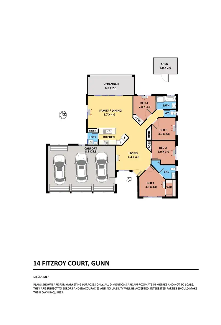Floorplan of Homely house listing, 14 Fitzroy Court, Gunn NT 832