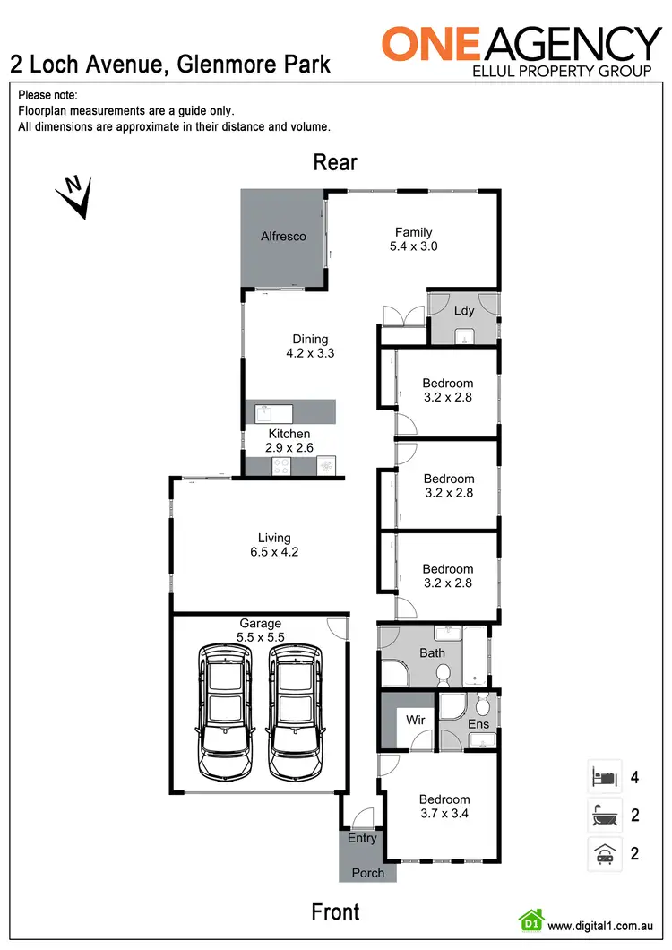 Floorplan of Homely house listing, 2 Loch Avenue, Glenmore Park NSW 2745