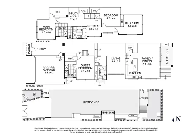 Floorplan of Homely townhouse listing, 18a Wilsons Road, Doncaster VIC 3108