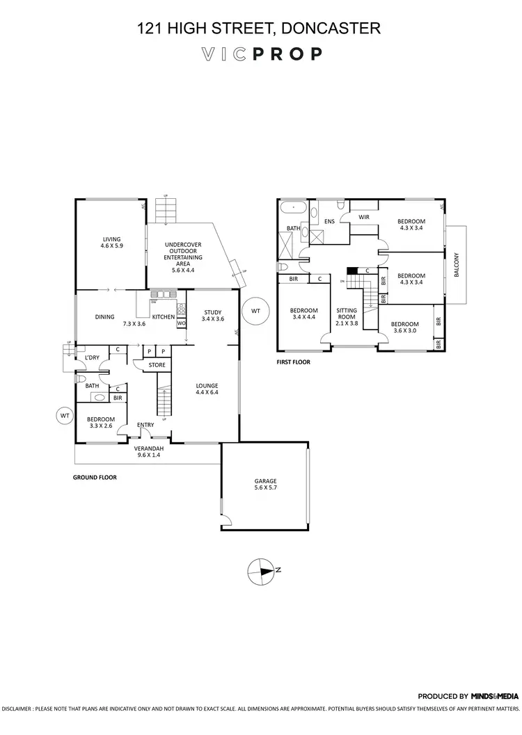 Floorplan of Homely house listing, 121 High Street, Doncaster VIC 3108