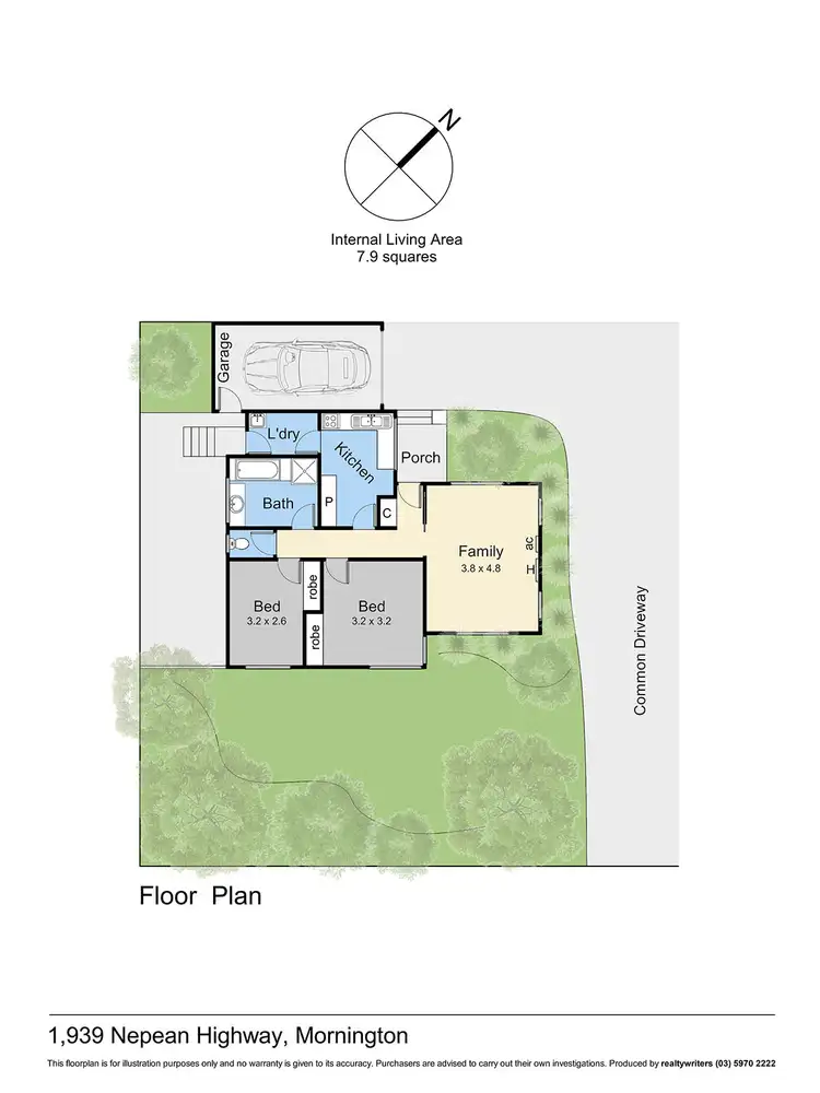 Floorplan of Homely unit listing, 1/939 Nepean Highway, Mornington VIC 3931