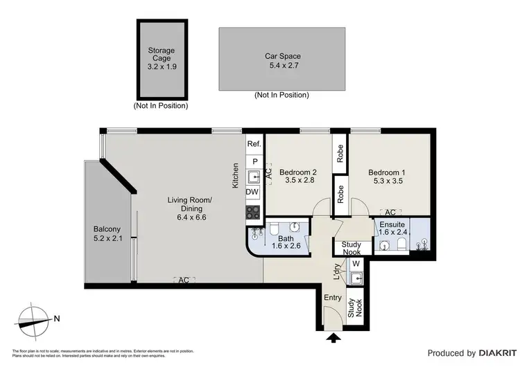 Floorplan of Homely apartment listing, 207/35-41 Kerr Street, Fitzroy VIC 3065