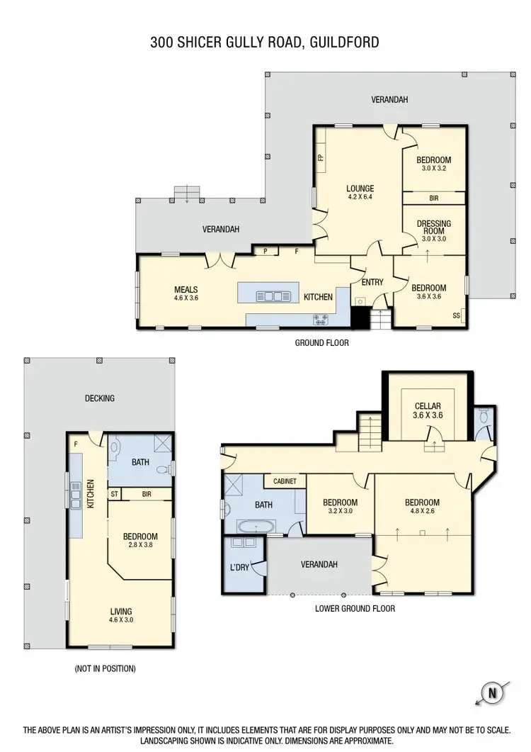 Floorplan of Homely rural property listing, 300 Shicer Gully Road, Guildford VIC 3451
