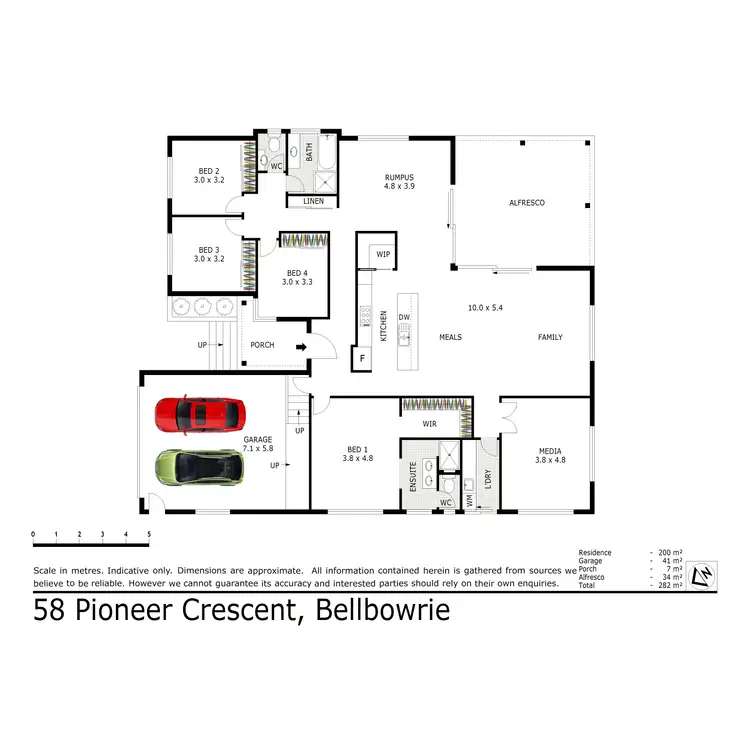 Floorplan of Homely house listing, 58 Pioneer Crescent, Bellbowrie QLD 4070