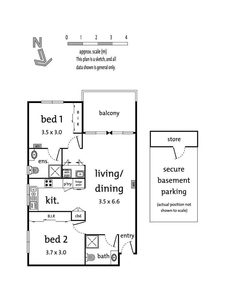 Floorplan of Homely apartment listing, 108/569 Whitehorse Road, Mitcham VIC 3132