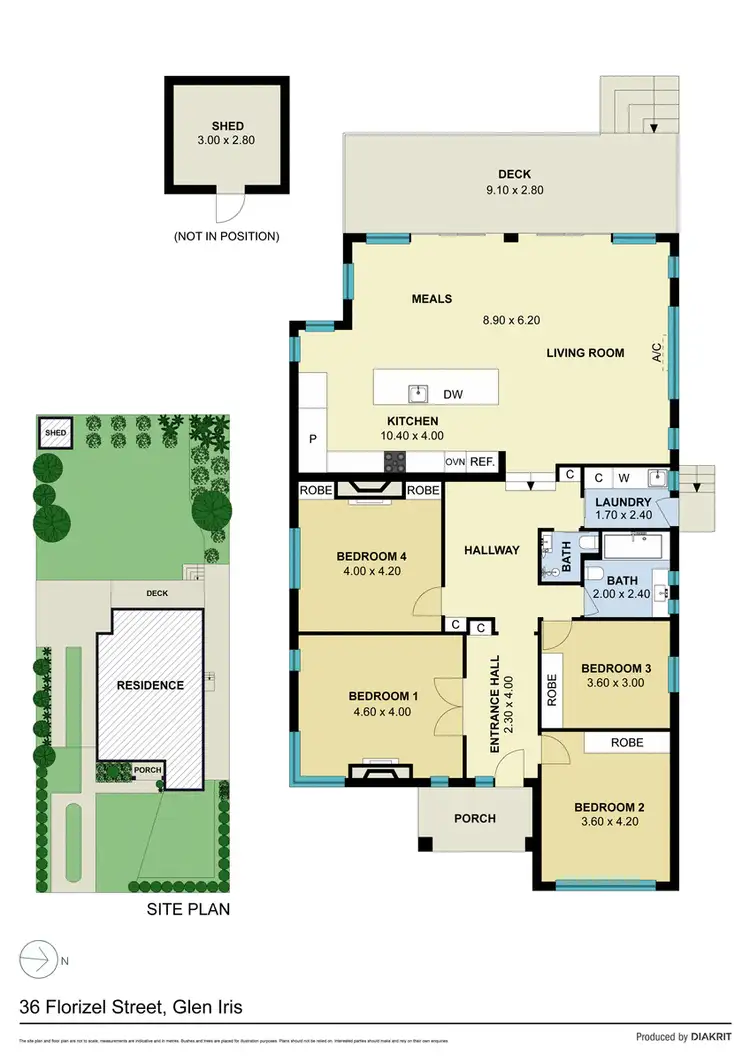 Floorplan of Homely house listing, 36 Florizel Street, Glen Iris VIC 3146