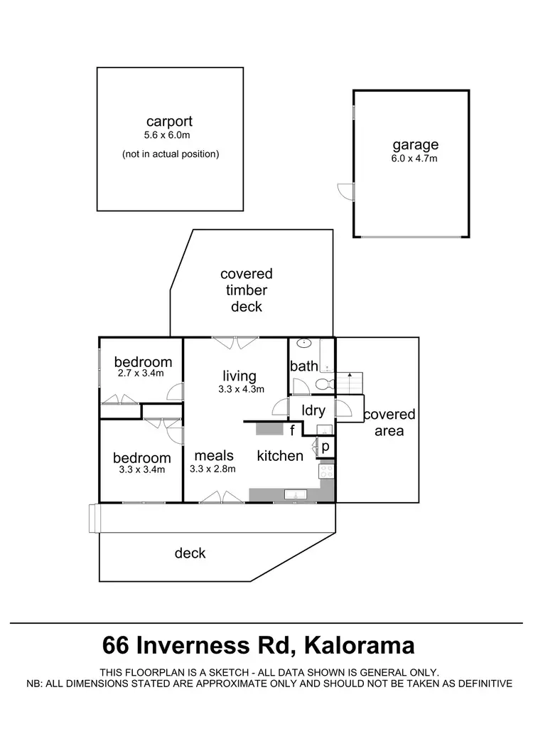 Floorplan of Homely house listing, 66 Inverness Road, Kalorama VIC 3766