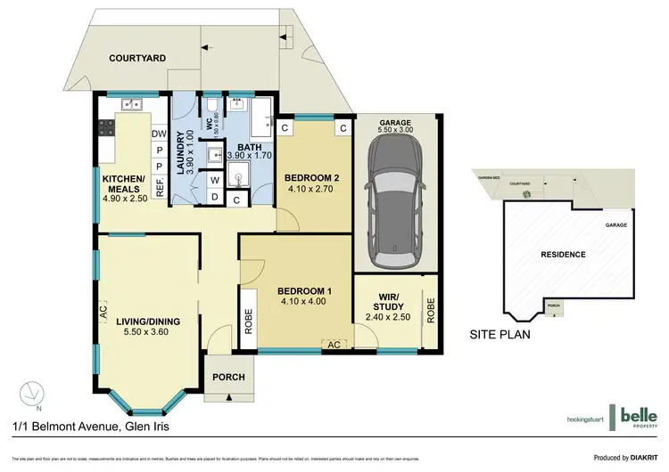 Floorplan of Homely unit listing, 1/1 Belmont Avenue, Glen Iris VIC 3146